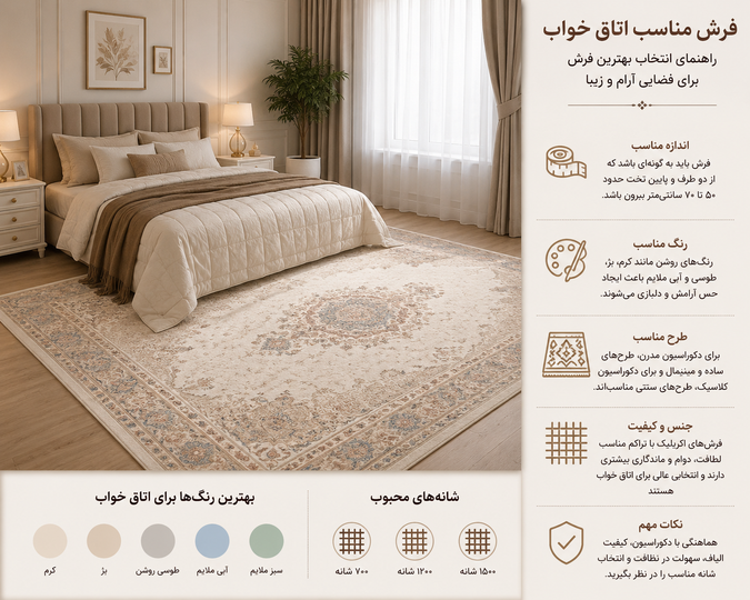 فرش مناسب اتاق خواب
