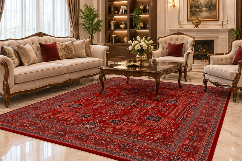 فرش ماشینی نقشه سرو
