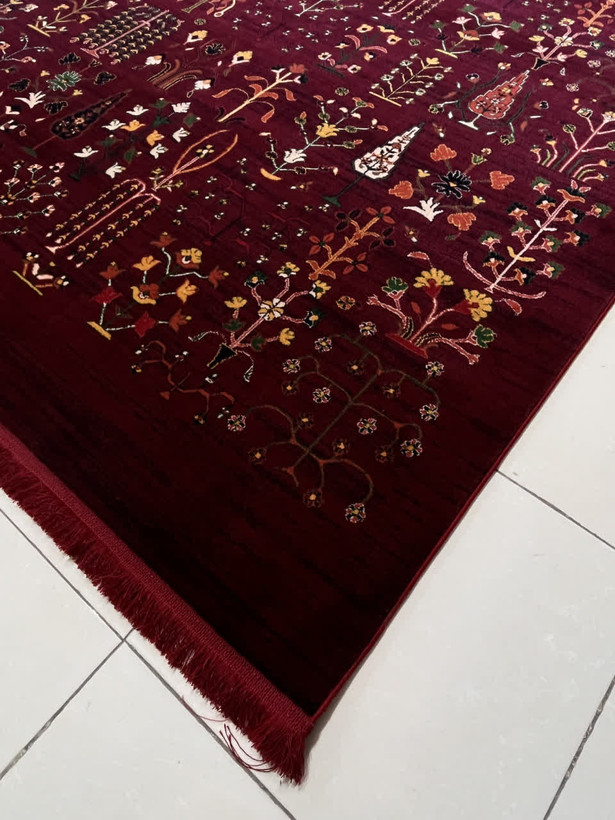 فرش گبه ماشینی کد4137 الیاف پلی استر